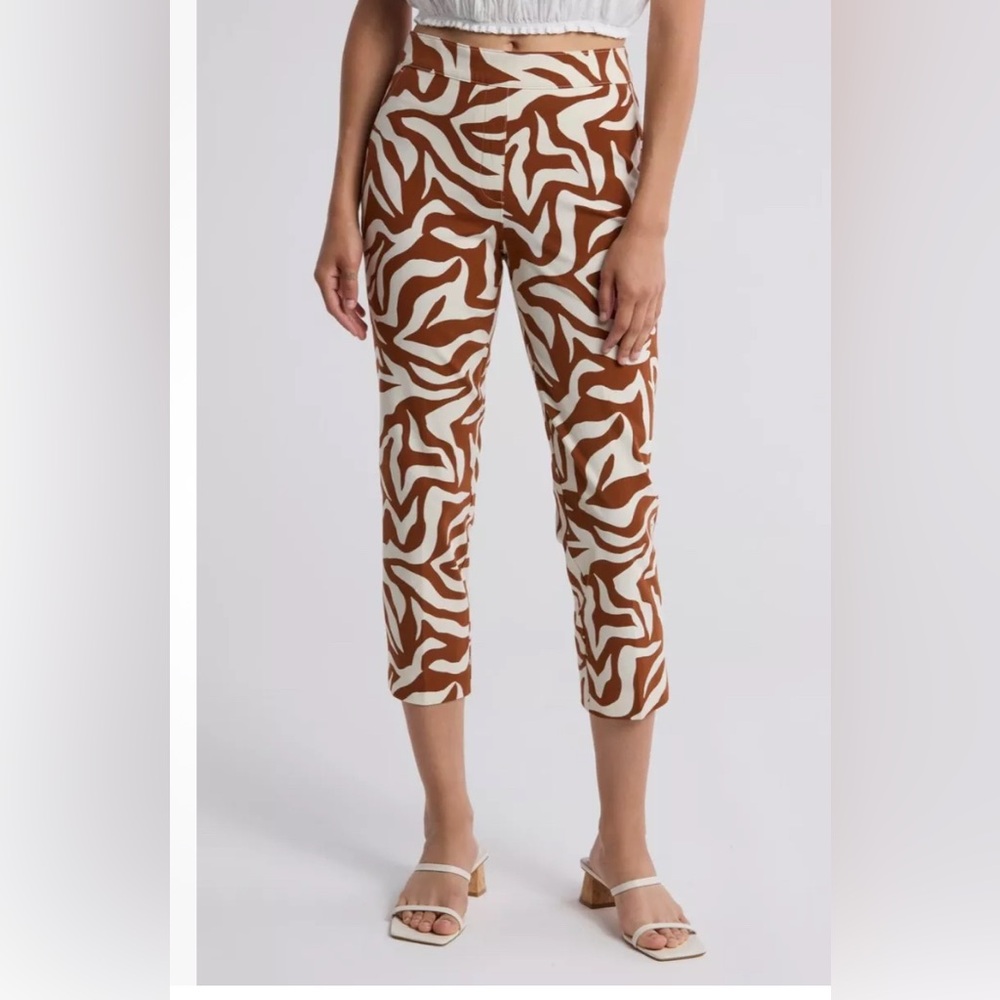 SPANX Polished Ankle Print Pants size M